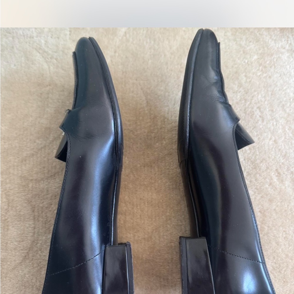 Prada Black Loafers with buckle detail 37.5 - Picture 2 of 5